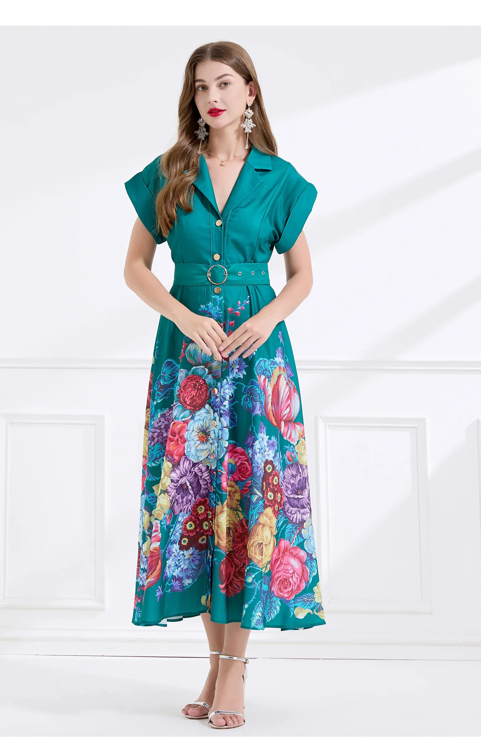 sachin and babi light blue dress YENKYE French Style Floral Print Pastoral Holiday Dress Women Sexy Backless  Low Waist A-line Short Summer Dresses New 2025 Robe main image 1