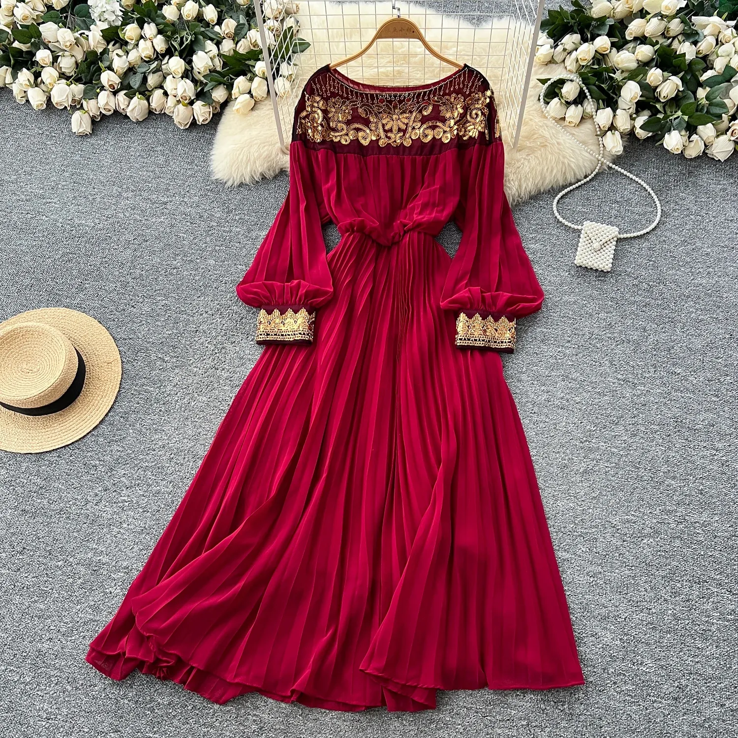 Save Big on Bulk Sequinned Evening Dresses Women Casual Dresses Elegant Spliced Sequin Slim Ball Gown Vintage Chic French Summer Evening Dress High ... Save Big on Bulk Sequinned Evening Dresses Women Casual Dresses Elegant Spliced Sequin Slim Ball Gown Vintage Chic French Summer Evening Dress High ...