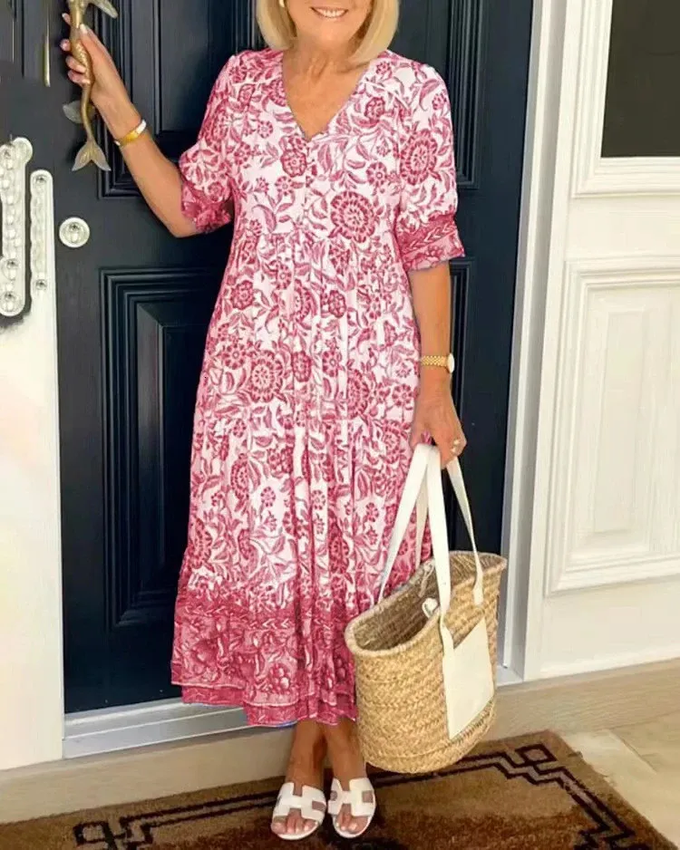 slim fit dress slacks A line loose fitting womens linen dress 4834 – Xiaolizi main image 1