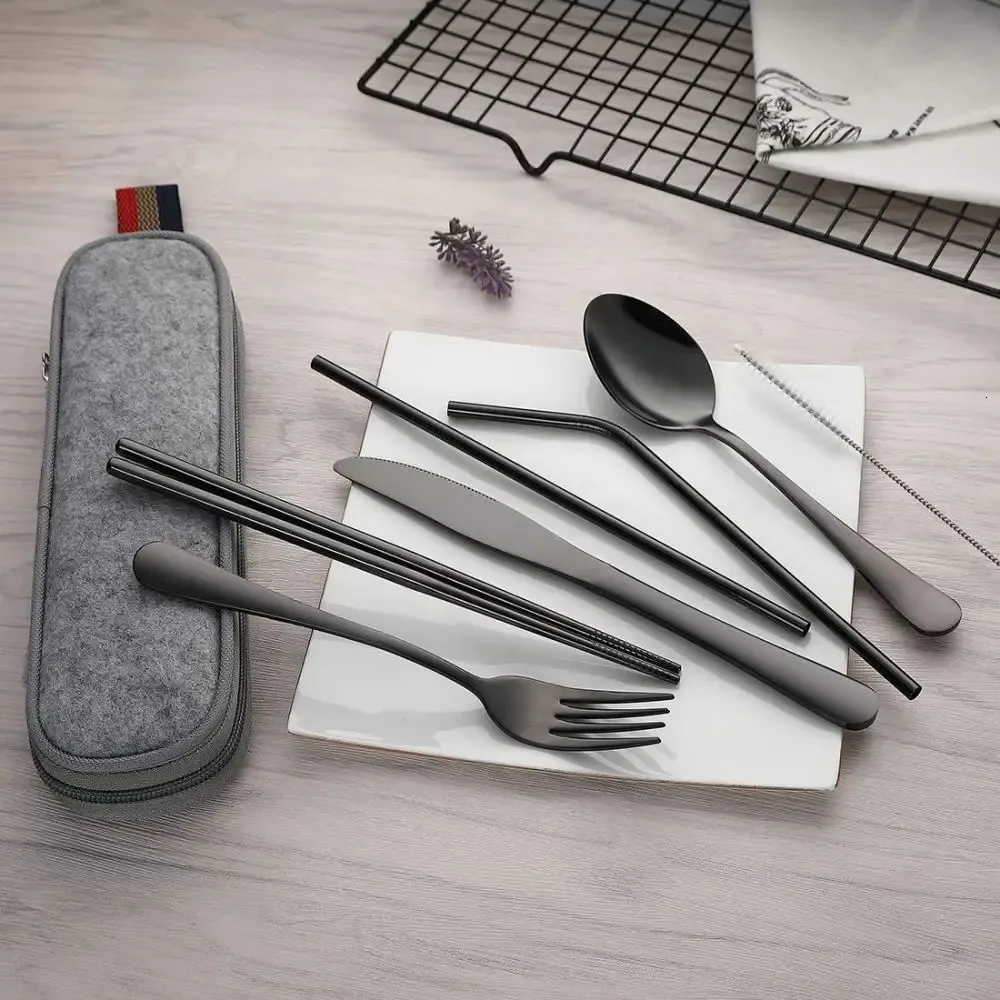 Set Di Posate, Posata Da Tavola In Legno In Stile Giapponese Set Di