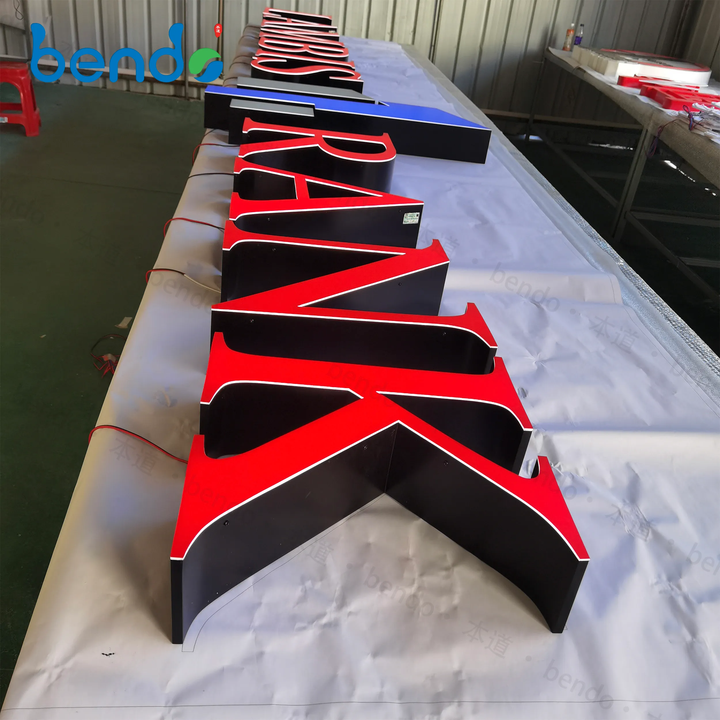 Custom Store Logos & LED Letter Light Boards Durable 3D Signage For ...