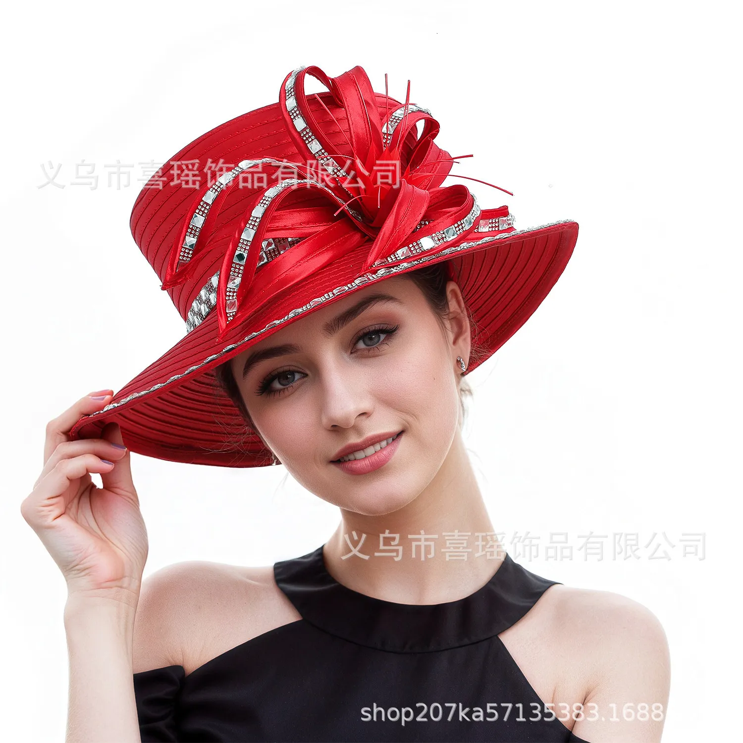 French Style Socialite Fabric Hat For Women Summer Sun 