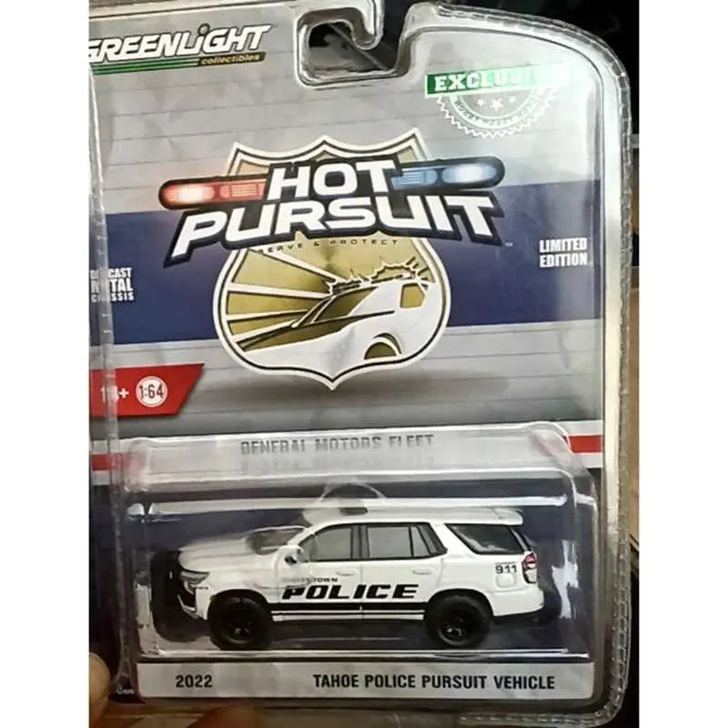 1/64 Scale Diecast Police Car Model White Alloy Yi TL821.88