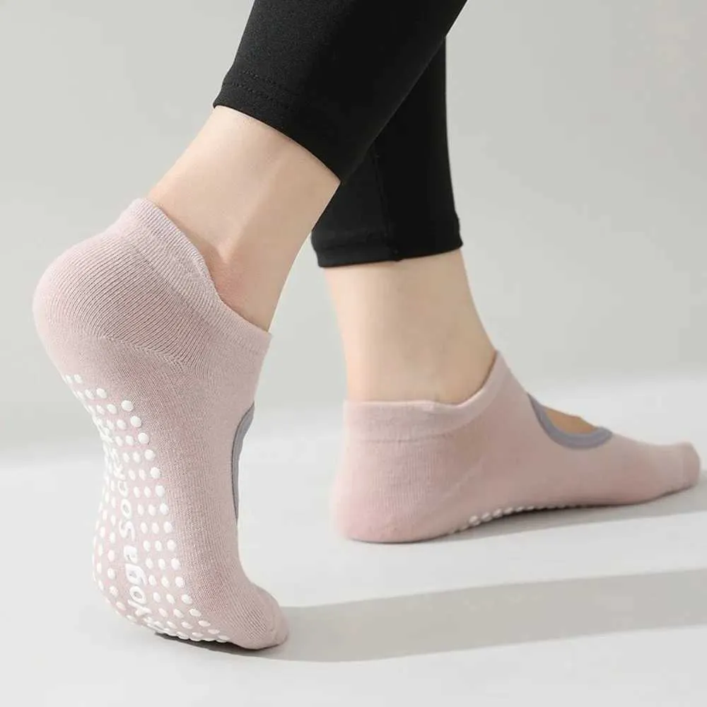 Chaussettes De Yoga Gaiam à Bouts Adhérents - Multicolores (rose, Jaune, Violet) - Taille S-M (pointures 5-10) - Lot Neuf