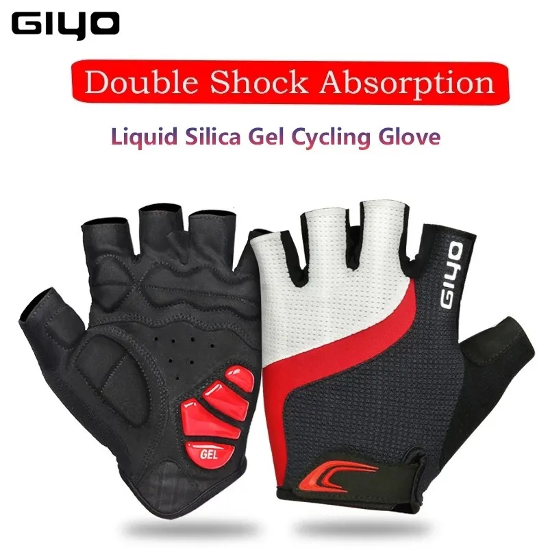 HALAHAI Guanti da Moto Guanti Bici Guanti Ciclismo Guanti da Bicicletta A Mezzo Dito Guanti da