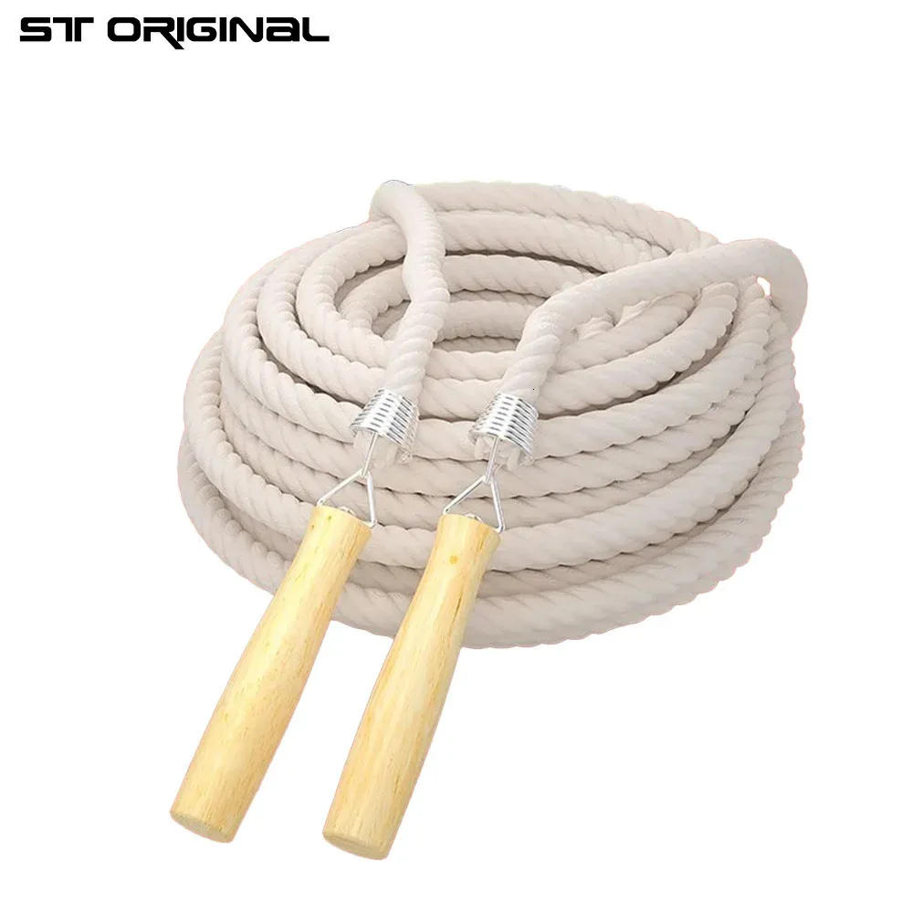 ST ORIGINAL 3/10/15m Thick Long Jump Rope Spring Group Skipping Rope ...