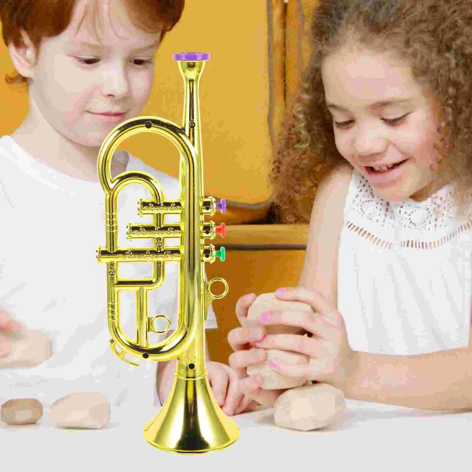 Trompeta de Juguete 2 Piezas pequeña de Madera, Linda y Segura, Trompeta para niños pequeños, Juego de simulación, Divertidos Instrumentos Musicales para niños de 1 a 3 años, Color Aleatorio, Juguete Trompeta de Juguete 2 Piezas pequeña de Madera, Linda y Segura, Trompeta para niños pequeños, Juego de simulación, Divertidos Instrumentos Musicales para niños de 1 a 3 años, Color Aleatorio, Juguete