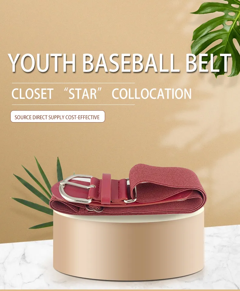 Eco-friendly Youth Baseball Belt Durable Fabric Accessory_voghion.com