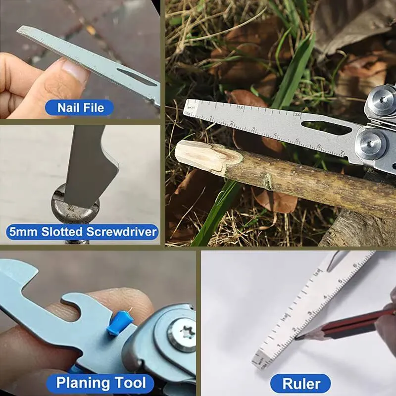 Multitool Durable Metal Sharp Blade Multi-Tool With Regular Pliers Wire Cutter Screwdrivers Scissors For Outdoor Use Other Hand Tools