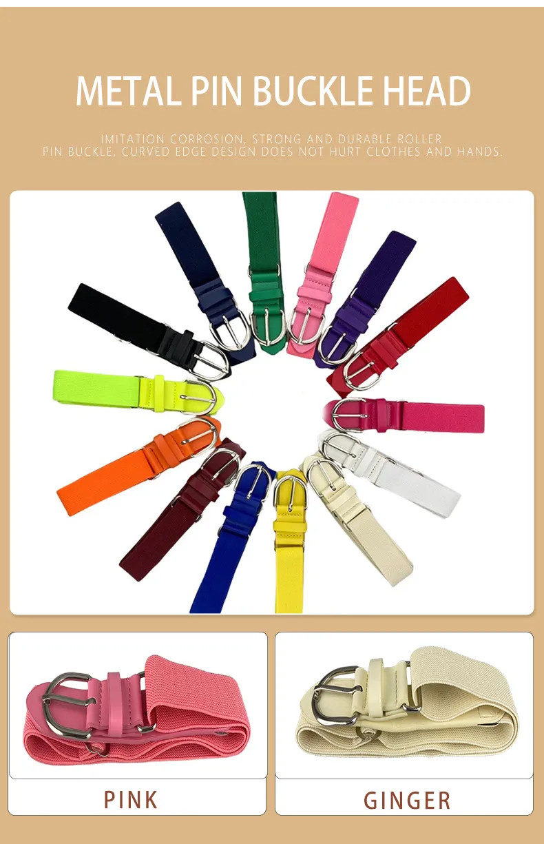 Eco-friendly Youth Baseball Belt Durable Fabric Accessory_voghion.com