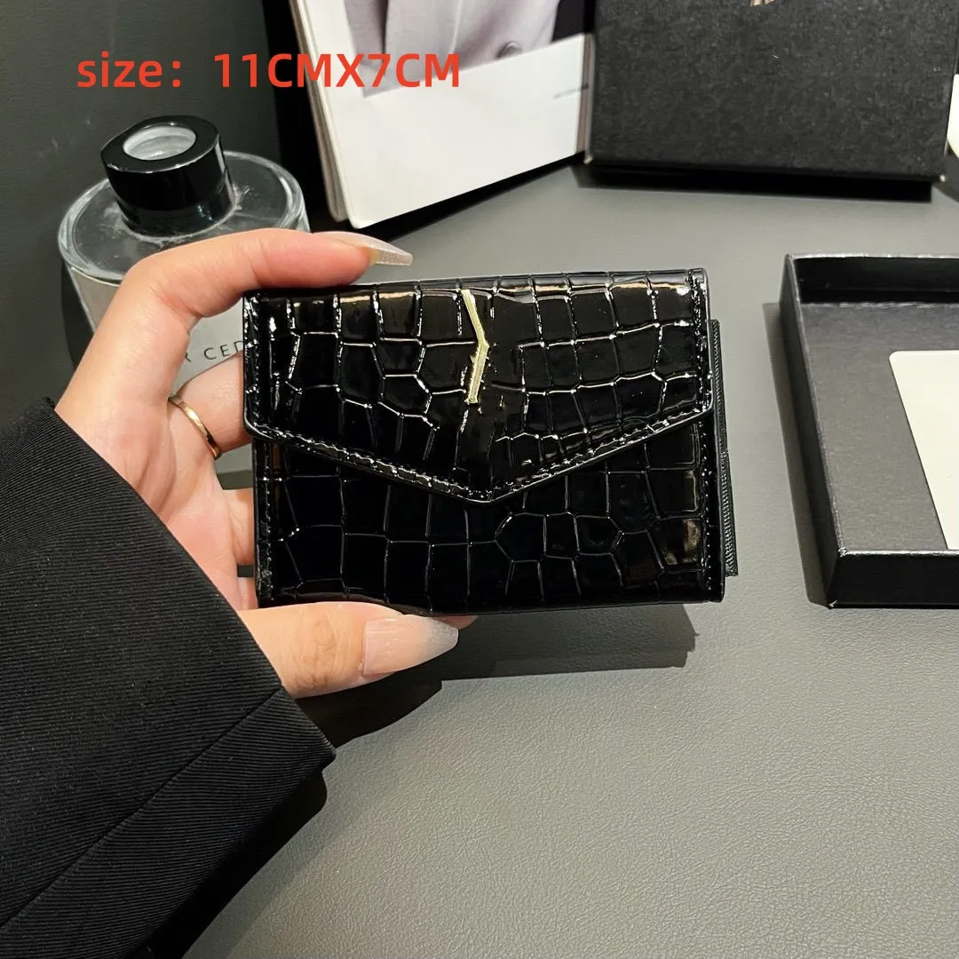 ☆ DHgate 추천 핫 아이템: 우아한 악어 프린트 지갑 : 고품질 카드 홀더, 고급 코인 지갑 패션 가방