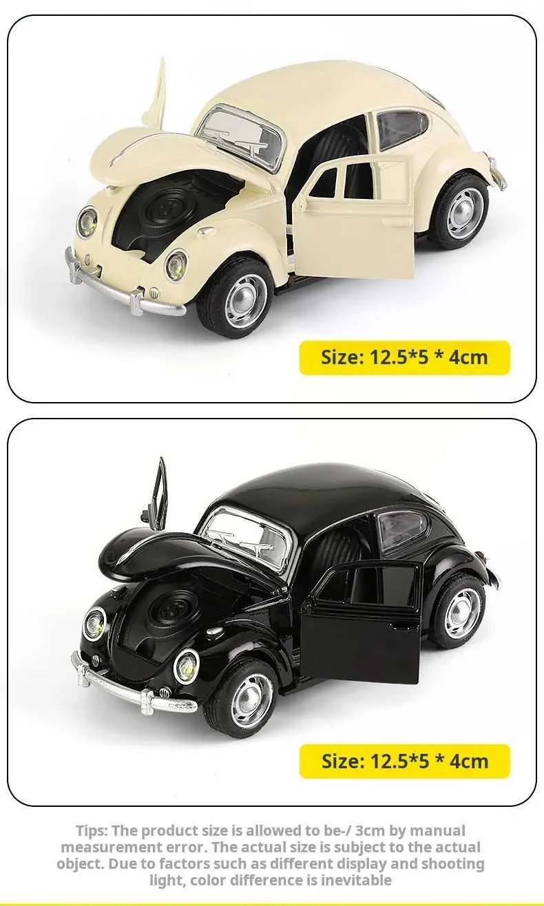 ModèLe de Voiture Vintage, ModèLe de Mini Voiture RéTractable en