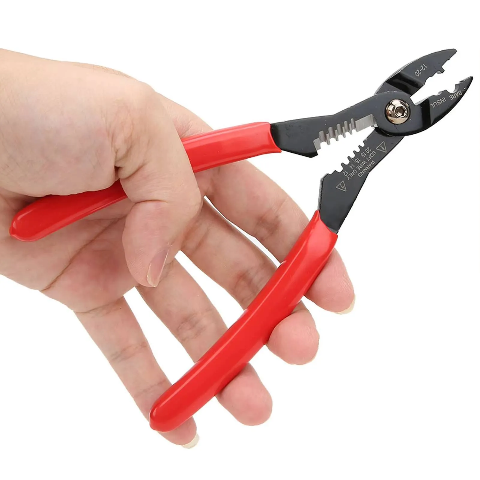 7-Inch 4-in-1 Wire Stripper Pliers – Cuts, Crimps, Strips 12-20 AWG – Electrician's Multi-Tool For Home & Industrial Use