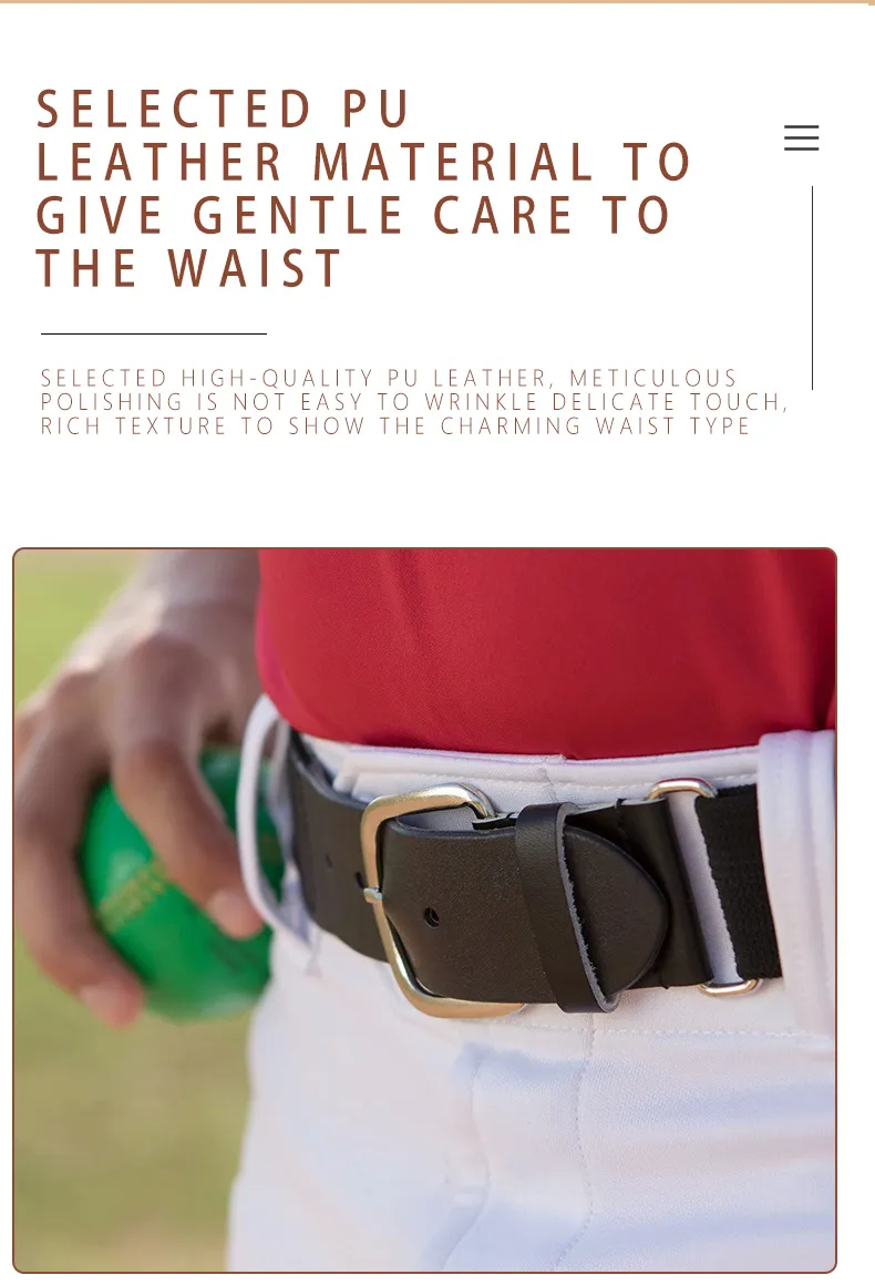 Eco-friendly Youth Baseball Belt Durable Fabric Accessory_voghion.com