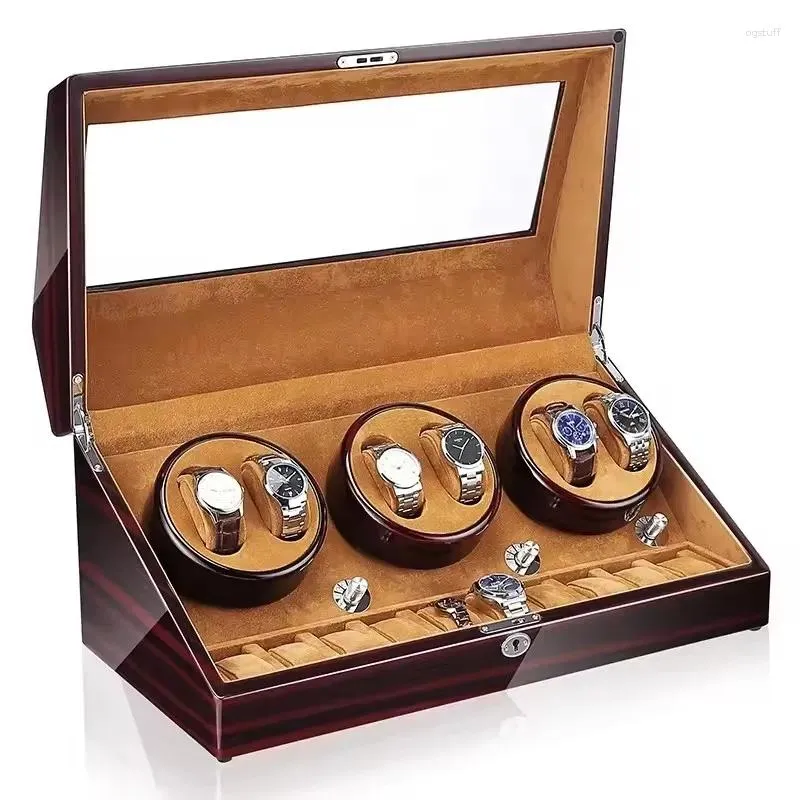 Watch Box: Luxury Fashionable Watches Display Case With Rotatable ...