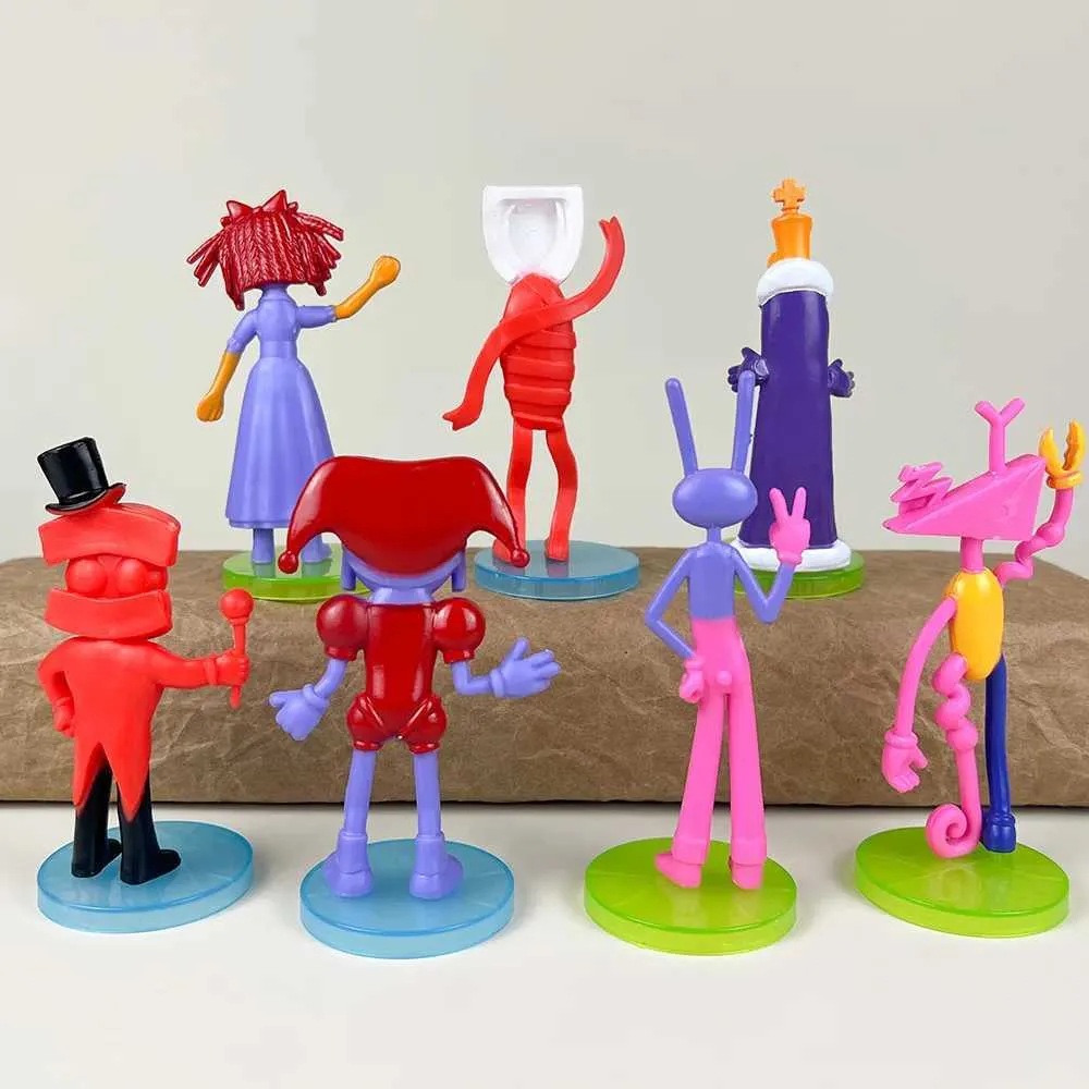 7 個の驚くべきデジタル サーカス PVC フィギュアセット を￥948