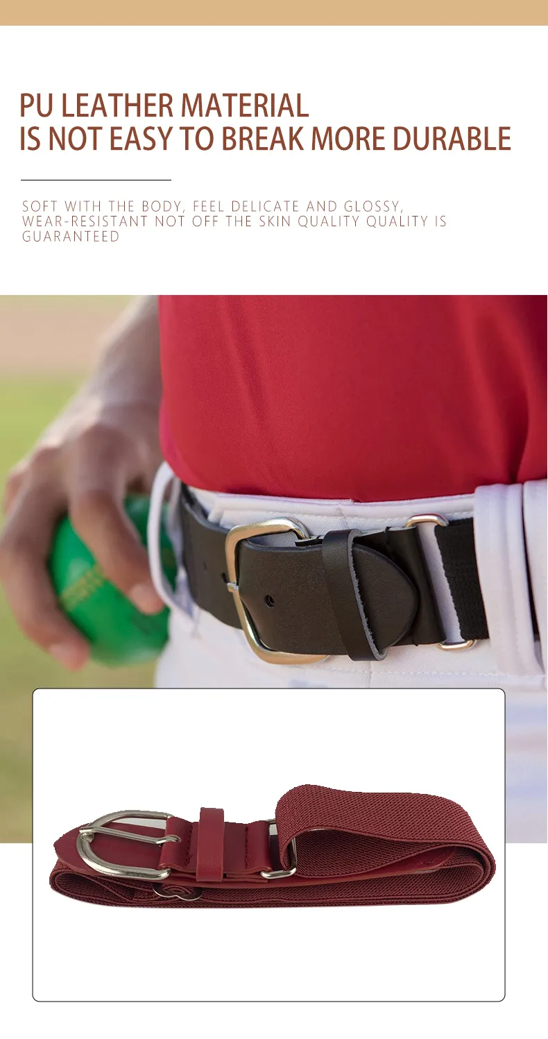 Eco-friendly Youth Baseball Belt Durable Fabric Accessory_voghion.com
