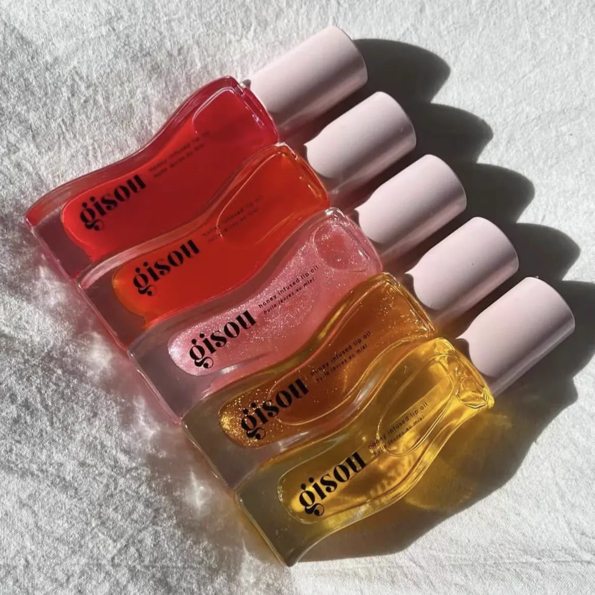 Gisou 8ml Moisturizing Mini Lip Gloss Set With Honey... 