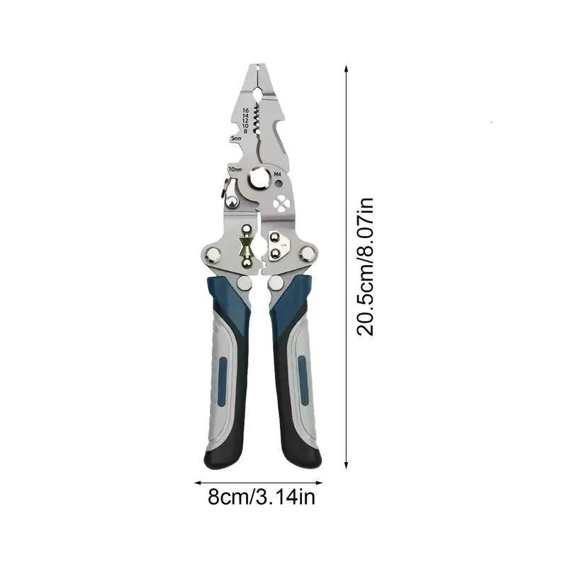Idealist 18 In 1 Foldable Wire Stripper Crimper Cable Cutter Pliers Upgraded Multifunctional For Wire Stripping Shearing Cutting Tools Nice I.1068445697