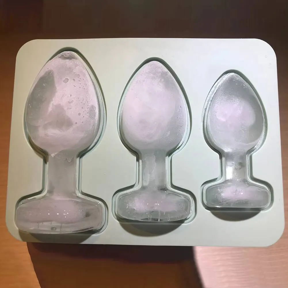 ice anal plug Buy Bar Creative Anal Plug Spoof Ice Cube Ice Compartment Molds Party Wine  Ice Box Food Grade Mold Online in India main image 1