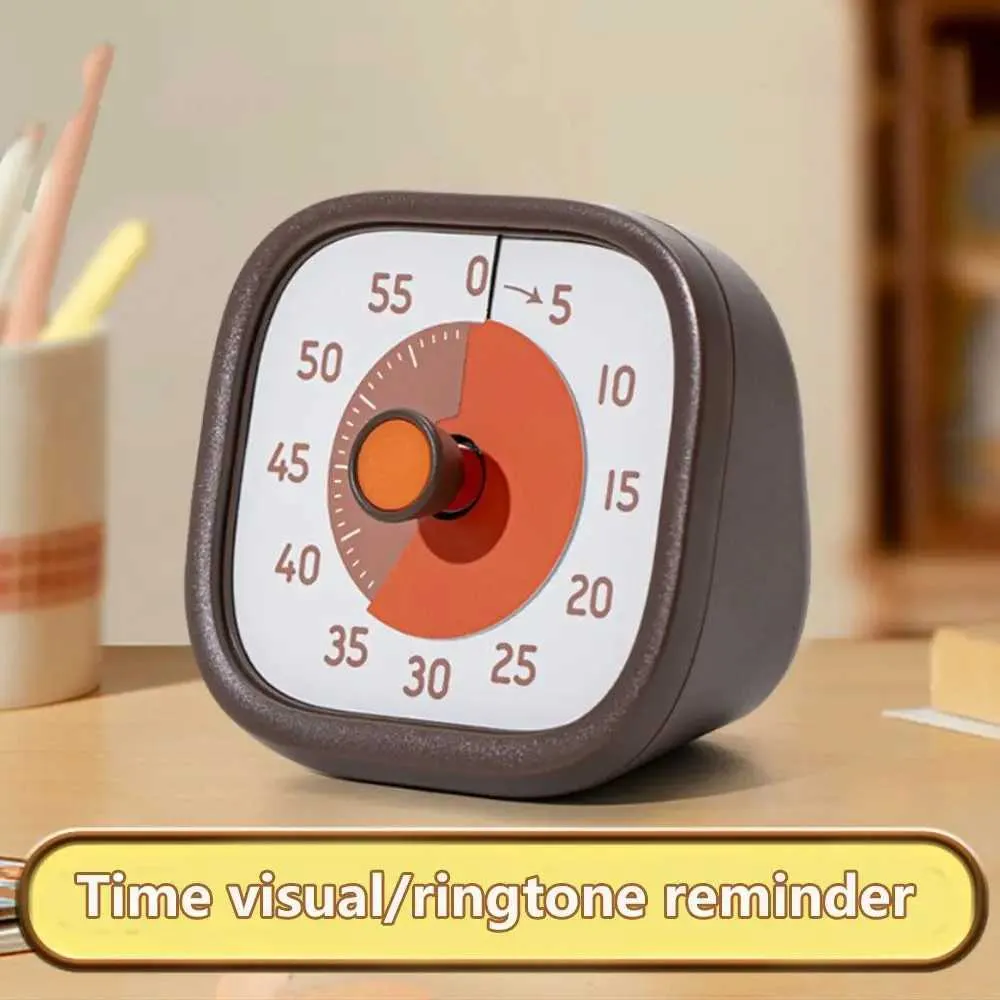 Square 60-Minute Visual Timer Alarm Clock, Ultra Silent Countdown Timer ...