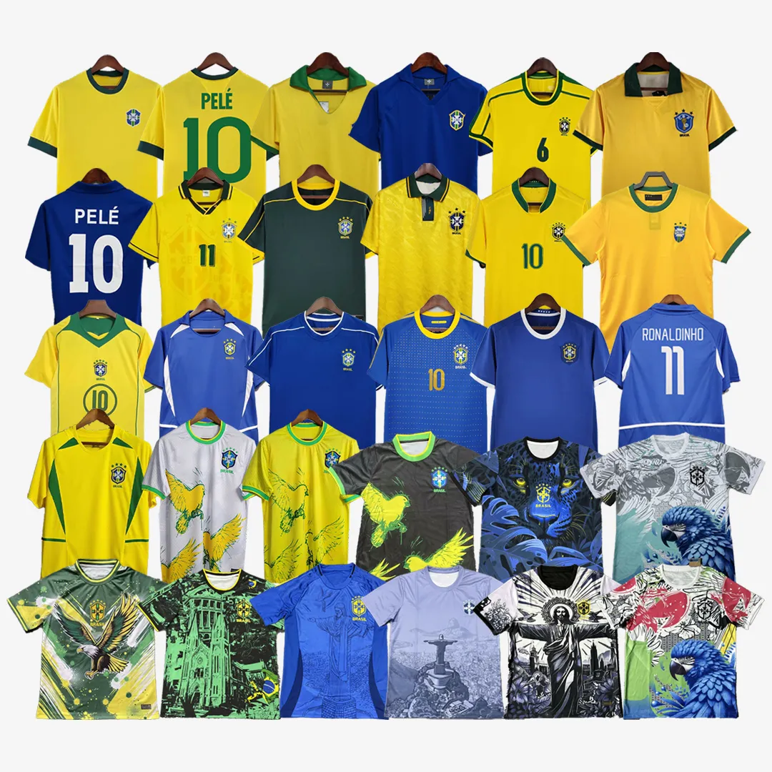Maglie Calcio Brasile Maglie Campionato Brasiliano 2022 Risparmia Alla  Grande Su Maglia Di Calcio Retrò Brasiliano Brasile 2024 2025 Set Di Maglia  Da