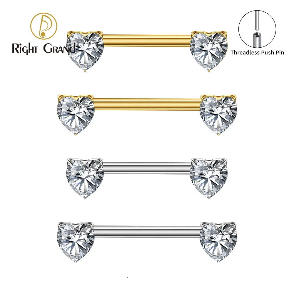 Piercing Téton HEDAYA en Titane et Zirconium