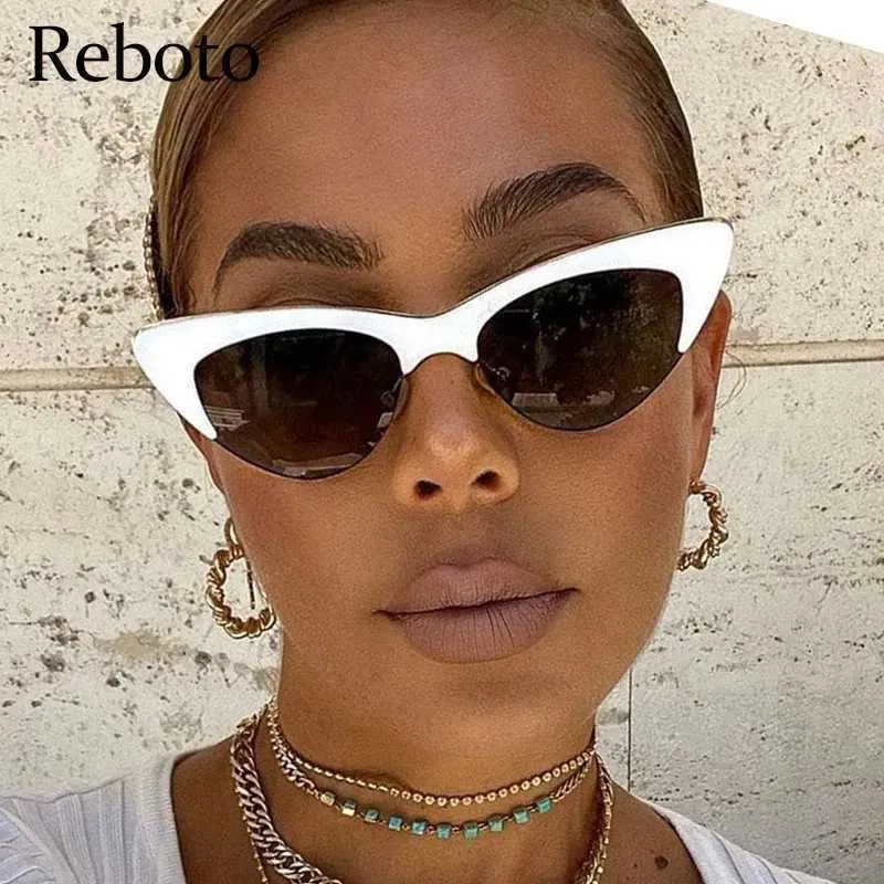 Vintage White Cat Eye White Cat Eye Sunglasses For... From  display picture 1