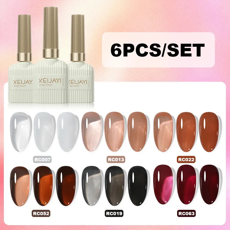 XEIJAYI ネイルジェルポリッシュセット 6 個 15ml ホームサロンネイル