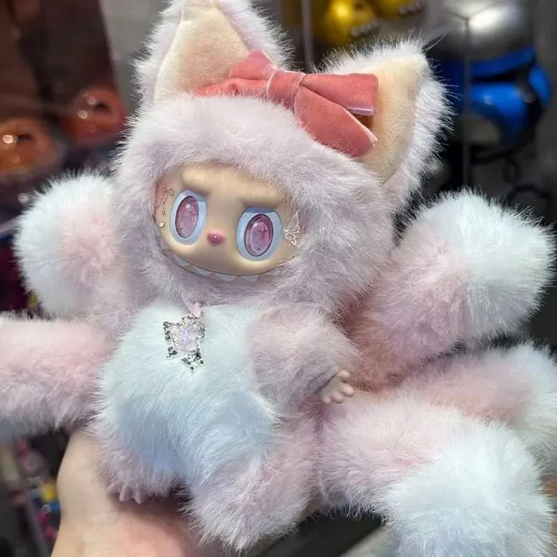 Zimomo Labubu 38cm DIY Vinyl Doll Model Creative Changeable Figure