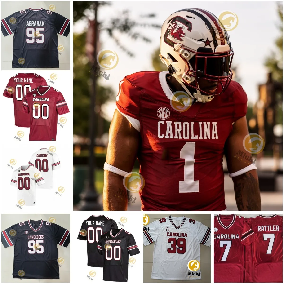 2025 South Carolina Football Jersey Nathan Harris Waynick Jawarn