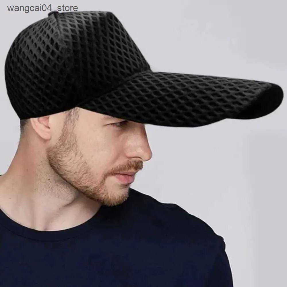 Trucker Hat Extra Long Peak Baseball Cap Big Head Outdoor Fishing