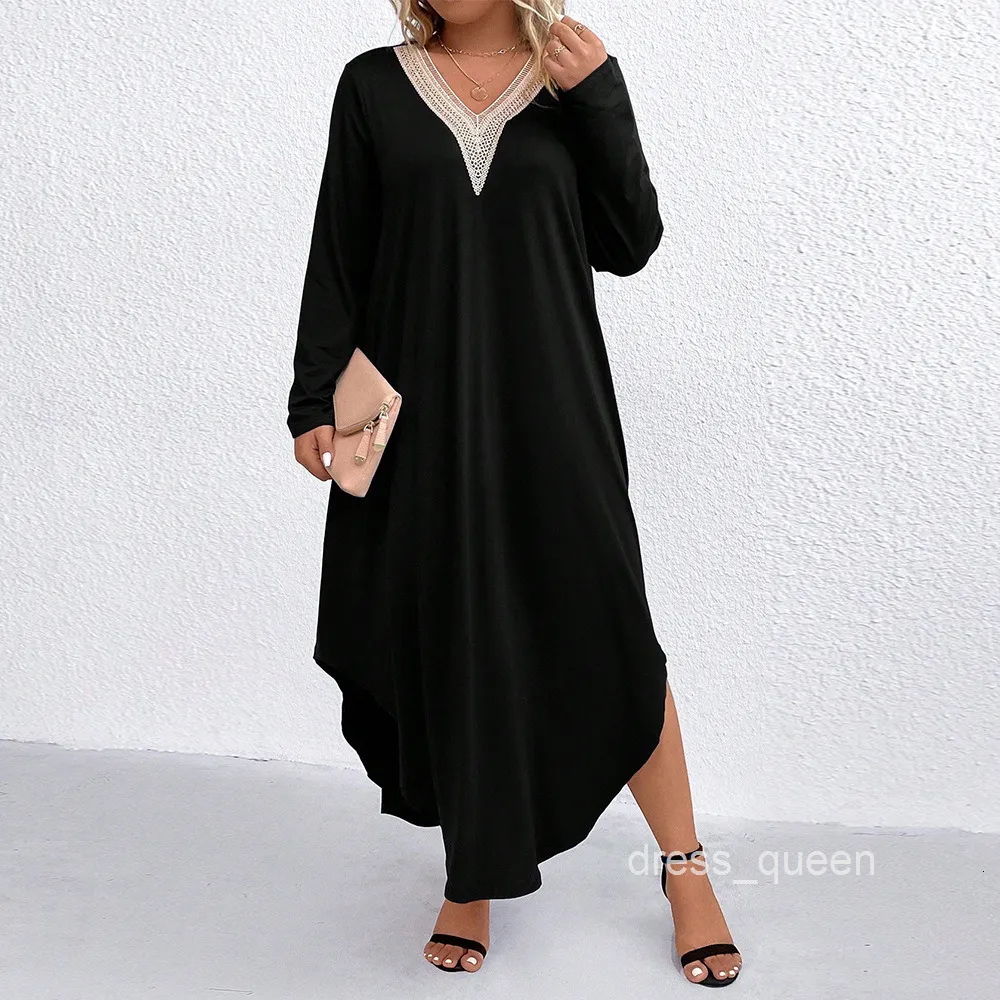 Dress Queen Oversized Womens Casual Dress Loose Fit With Belly Covering And  Slimming Patchwork Lace Design From Dress_queen, $31.66 | DHgate.Com