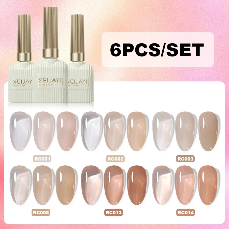 XEIJAYI ネイルジェルポリッシュセット 6 個 15ml ホームサロンネイル