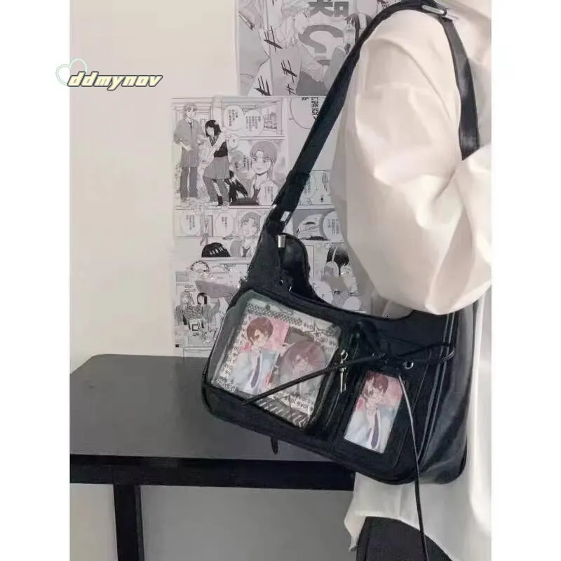 Harajuku Y2K Shoulder Bag: Transparent Ita Crossbody From