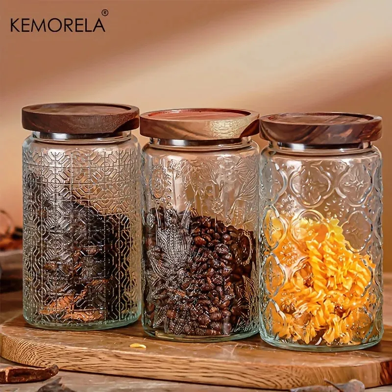 Barattolo In Vetro Per Zucchero Con Coperchio Ermetico E Cucchiaio – 13,6x10,5x9 Cm, Per Sale E Condimenti, Cucina E Dispensa