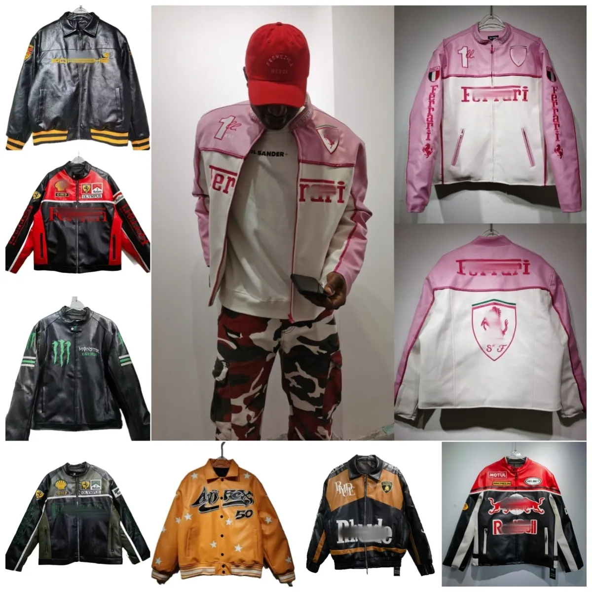 vintage real leather F1 riders jacket vintage real leather F1 riders jacket