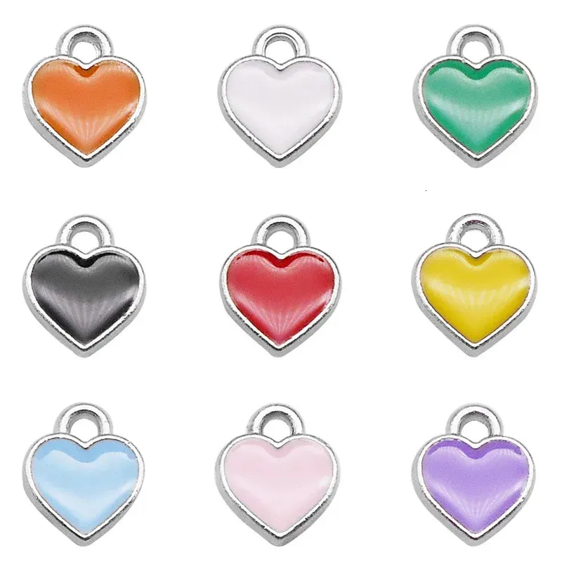 Julie Wang 20 PZ Lega Piccolo Smalto A Forma Di Cuore Pendenti E Ciondoli Misti Casuali Collana Con Ciondolo Bracciale Orecchini Creazione Di Gioielli Accessorio 250610 Da 6,5 € | DHgate