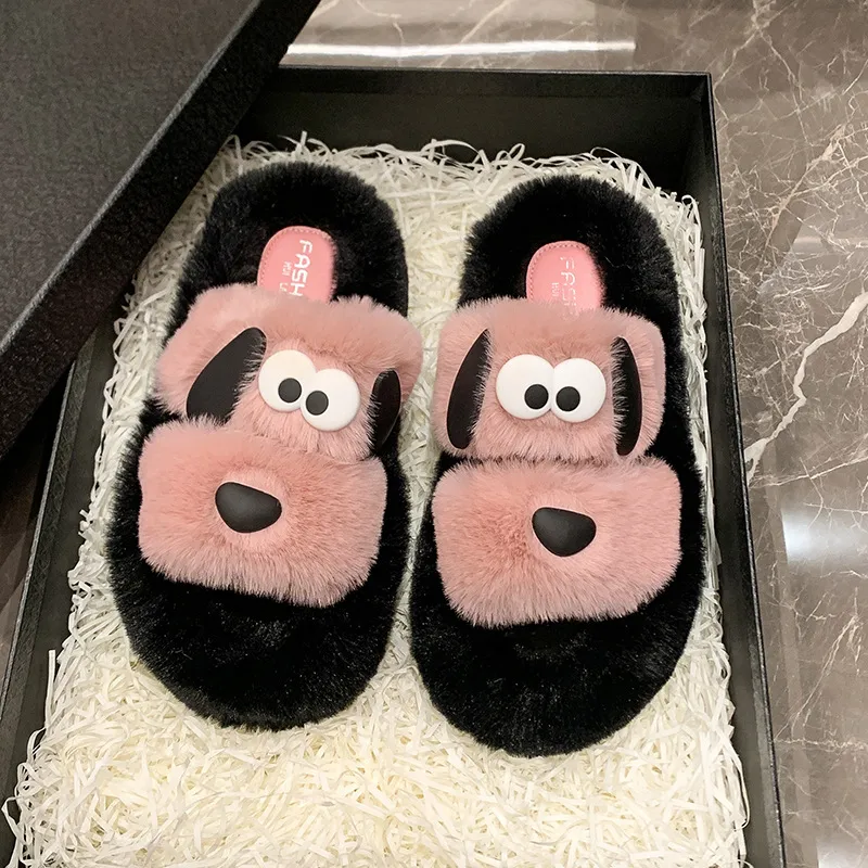 Hot Gratis Verzending Designer Pantoffels Voor Dames Herfst En Winter Nieuwe Cartoon Stijl Thuis Buitenkleding Warm Lichtgewicht_voghion.com