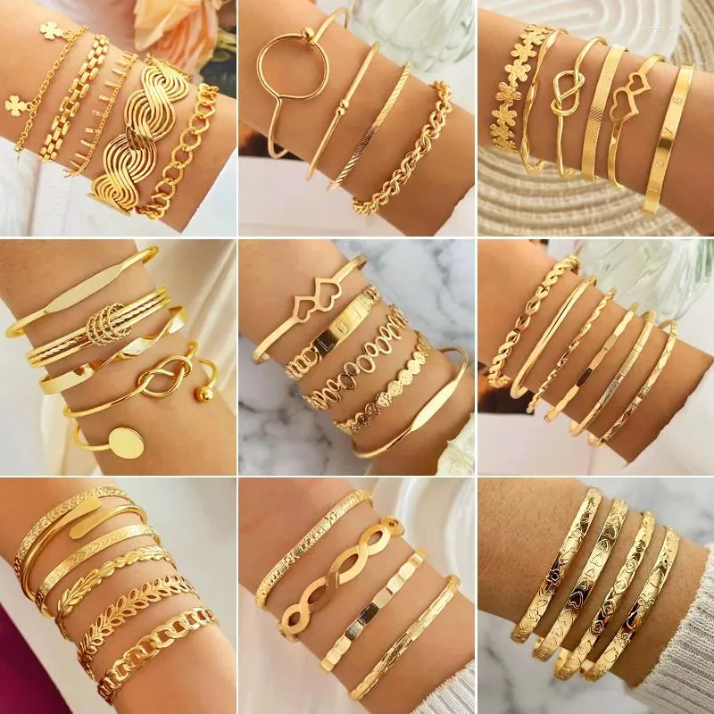 バングルパンク女性用エレガントな繊細なツイストスパークリング