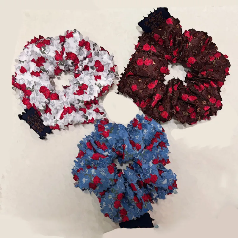 Elegant Floral Hair Tie   Designer Style Hair... 