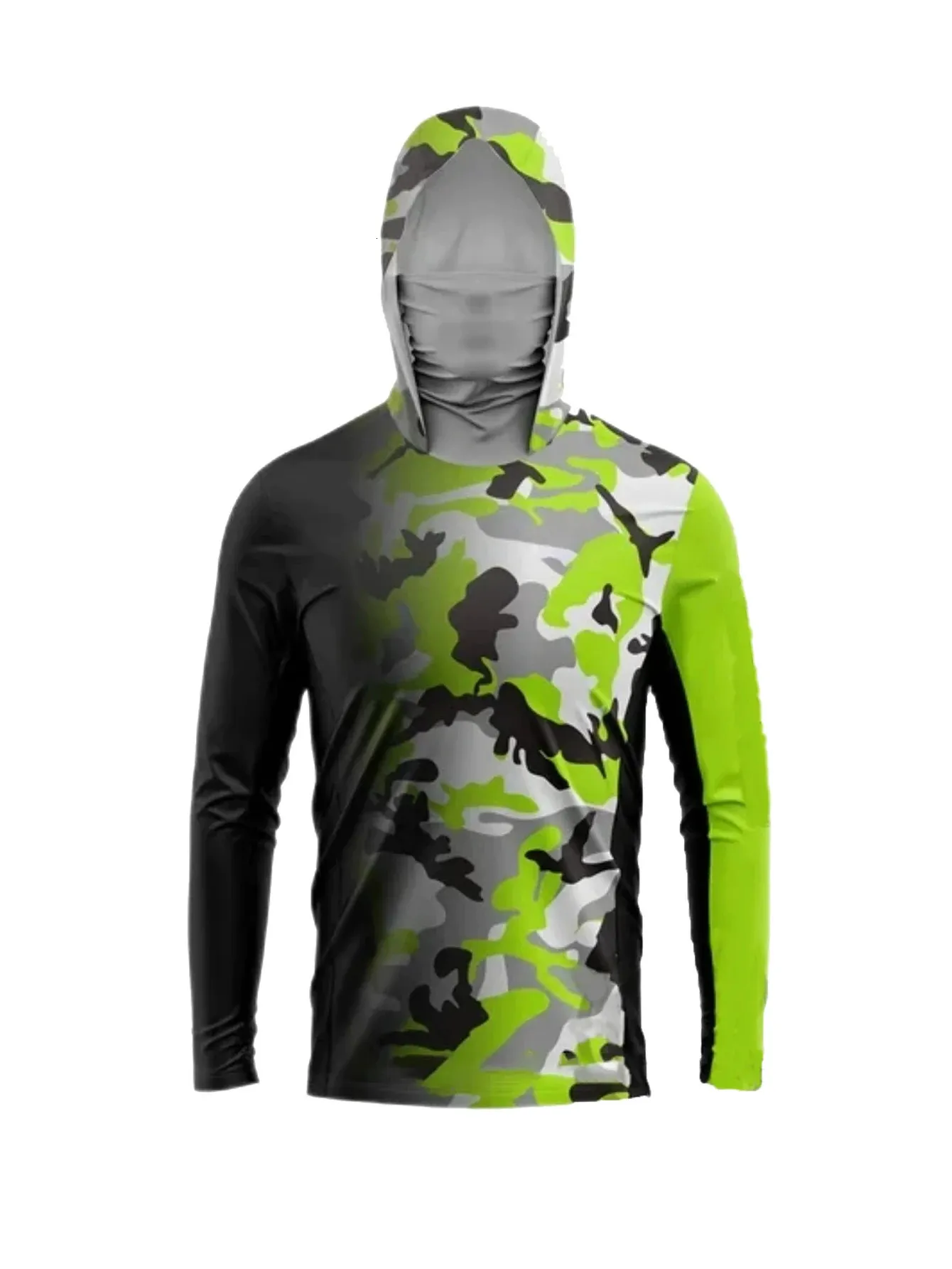 Chemise Anti-UV Homme à Capuche UPF 50+ - Manches Longues Séchage Rapide Pour Pêche, Randonnée, Plage