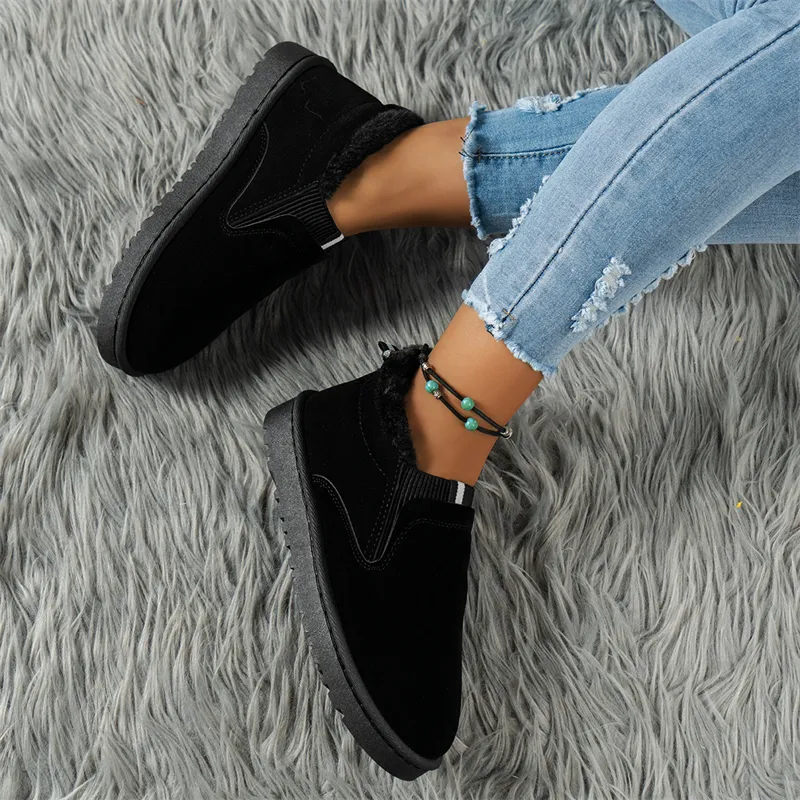 hot Free Hipping Deigner Boot For Woman Cotton Hoe Winter New Thick Oled Pluh Fahionable Claic Black Now_voghion.com
