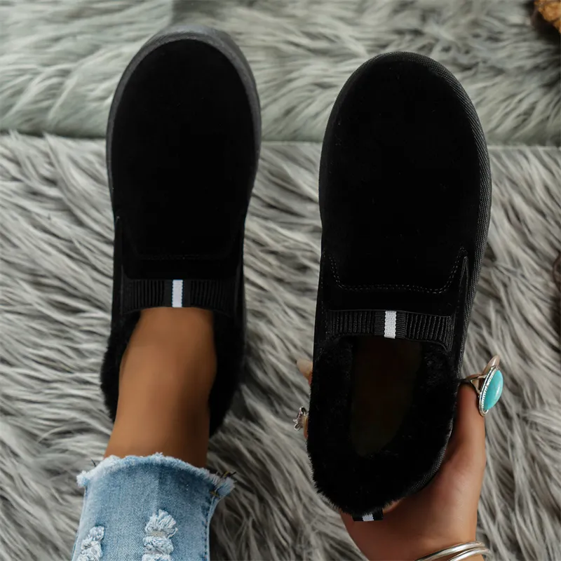 hot Free Hipping Deigner Boot For Woman Cotton Hoe Winter New Thick Oled Pluh Fahionable Claic Black Now_voghion.com