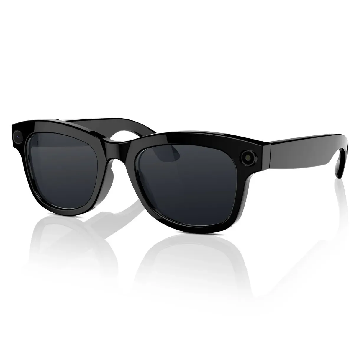 Lunettes Bluetooth Intelligentes W600 - Écran, Caméra, étanches, ChatGPT - Noires