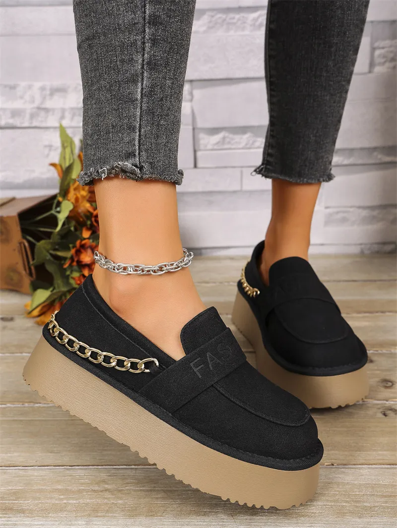 hot Free Shipping Designer Casual Shoes For Woman Autumn New Vintage Flat Bottom Versatile Classic Shoes Black White_voghion.com