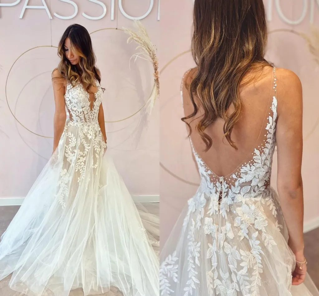 BC14432 Summer Wedding Dresses Sexy Backless A Line... From Babyonline,  $108.26 | DHgate.Com
