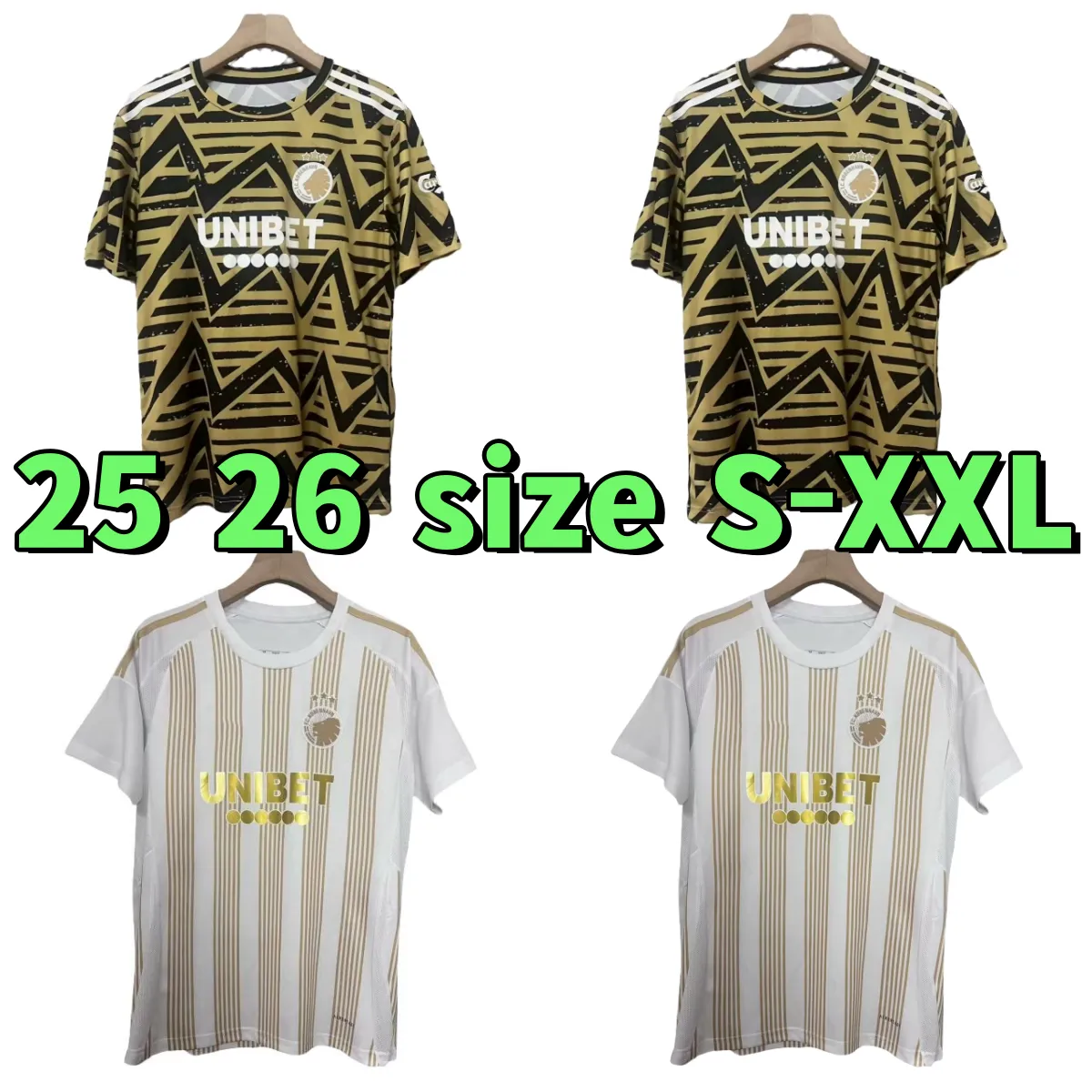 FC Copenhagen Kids Football Jersey Set White, Gold Home, Away, Third  Kits