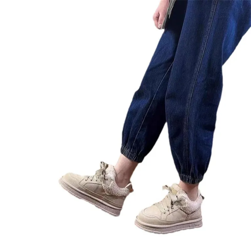 hot Free Shipping Designer For Woman Cotton Shoes Winter Keep Warm Plush Fashion Boots Vintage Casual Platform Brown_voghion.com