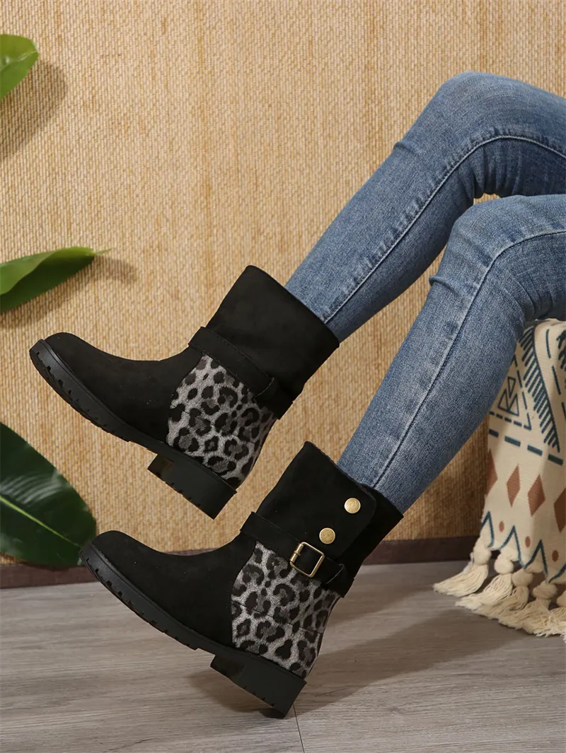free Shipping Designer Boots For Women Autumn New Simple And Versatile Fashion Vintage Classic Black Martin Boots_desvips.com